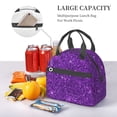 thumbnail image 2 of Sigee Purple Glitter for Reusable Lunch Box for Men/Women for Work, Office, Picnic - Spacious, Lightweight, and Easy to Clean, 2 of 5