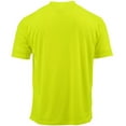 thumbnail image 3 of DRI-EQUIP Men's Short Sleeve Moisture Wicking T-Shirt-Neon Yellow-2XL, 3 of 3