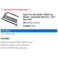 thumbnail image 2 of Spare Tire Jack Handle / Wheel Lug Wrench - Compatible with 2011 - 2017 Ram 1500 2012 2013 2014 2015 2016, 2 of 2
