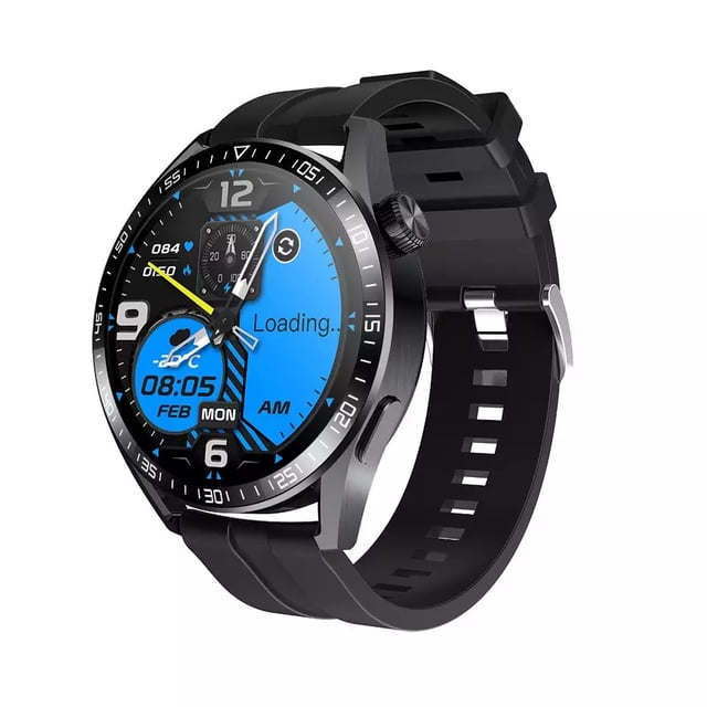 Smartwatch GS3 MAX NS Tech NEGRO 2 Extensibles Intercambiables en silicon Y metalico