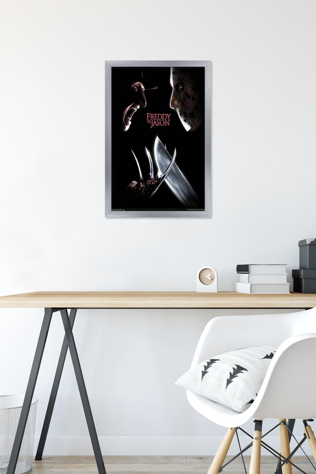 Freddy vs. Jason - One Sheet Wall Poster, 14.725" x 22.375" Framed