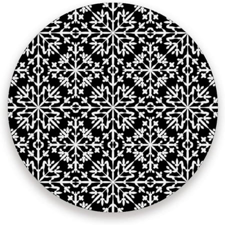 

Hyjoy 2 Pack Christmas Black Snowflakes Round Coasters for Drinks Absorbent Heat Resistant Coaster for Tabletop Protection Suitable for Kinds of Cups Wooden Table Cool Home Decor 3pcs