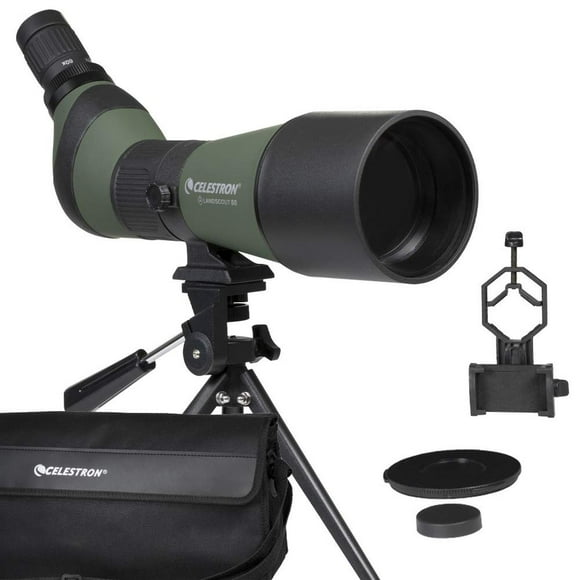 Telescopio Celestron LandScout Verde Angular de 80 mm con Óptica Recubierta y Ocular Zoom 20-60x con