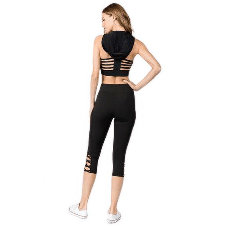 Lattice Capri Cutout Leggings - Plus – Excuse My Sweat