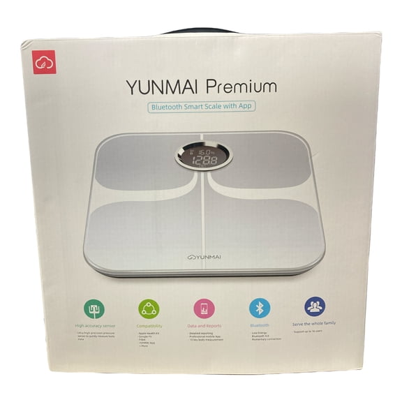 Yunmai Premium Smart Scale, Bathroom Scale Bluetooth, Body Fat Scale - White