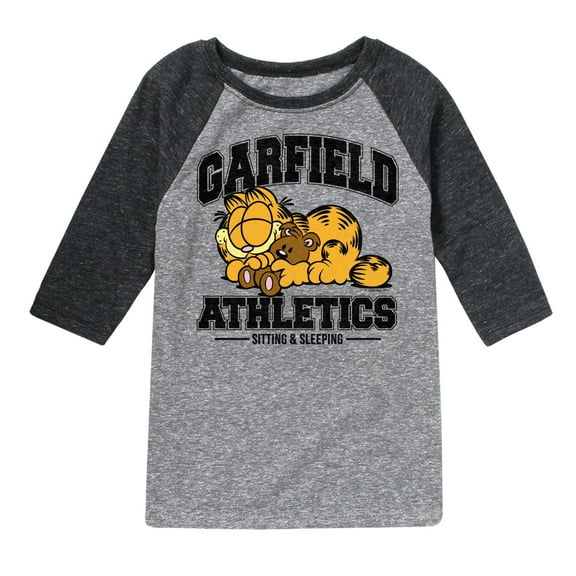 Garfield - Sleeping Athletics - Toddler & Youth Raglan Graphic T-Shirt