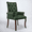 green, variant on Lovableguy Mid Century Chenille Dining Chairs,Upholstered Tufted Kitchen Side Chairs with Armrests and Solid Wood Frame & Legs,for Dining, Kitchen & Living Room,Olive green