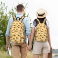 thumbnail image 4 of Disketp Coffee Plaid Sunflower Mochila de Lona Estampada, Mochila Escolar de Viaje Ligera para Estudiantes y Portátil-Small, 4 of 5