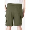 thumbnail image 3 of KingSize Men's Big & Tall 10" Fleece Cargo Shorts, 3 of 5
