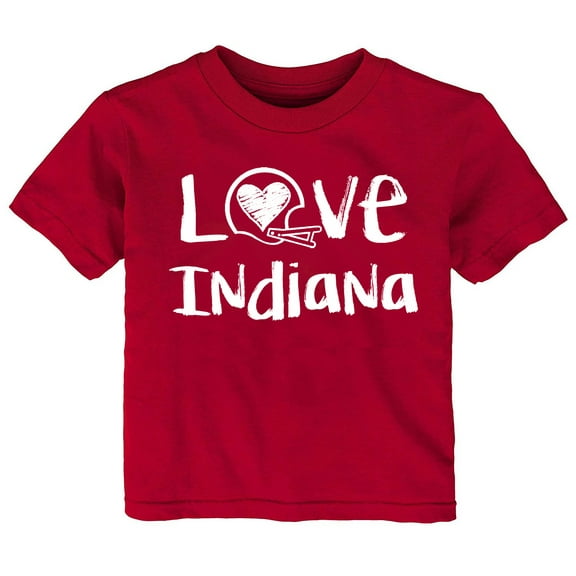 Future Tailgater Chalk Art Love Infant Toddler Youth T-Shirt for Indiana Fans