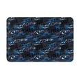 thumbnail image 1 of Balery Blue Sports Car Felpudo de franela, resistente a las manchas y a la decoloración, para uso interior y exterior, fácil de limpiar, 40 x 60 cm, 1 of 7