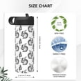 thumbnail image 4 of Daiia Black Squirrel Printed 18oz Sports Insulated Kettle With Straw Water Bottle For Running Hiking Cycling Climbing Mens Woman'S Sports Water Bottle, 4 of 8