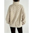thumbnail image 6 of Winter Fleece Jacket for Women Zipper Stand Collar Casual Coats with Pockets Color S, 6 of 9