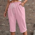 thumbnail image 2 of Delayuji Womens Capri Pant Loose Fit Casual High Waisted Lightweight Baggy Yoga Pants With Pockets Summer, 2 of 6