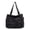 Black, variant on SPEKSEE Large Capacity Washed Denim Tote Bag, Casual Daily Shoulder Handbag with Zip‑Top Closure Roomy Denim Purse for Work Commute Shopping Travel
