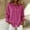 Hot Pink, variant on Womens Long Sleeve Oversized Button Down Shirts Casual Striped Blouse with Pockets Stretchy Comfortable Tops Watermelon Red,Size S