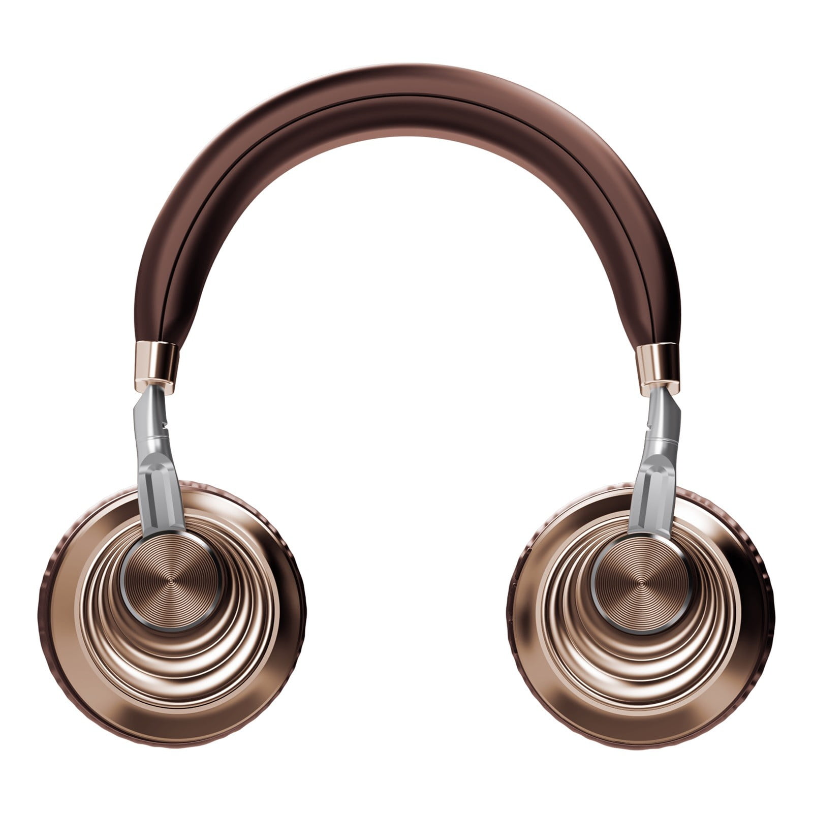 Bluetooth Wireless Headset with Mic for Work, Bluetooth 5.3, Advanced Noise Reduction Microphone, Clear Calls - Comfortable Over-Ear Headphones for PC, Laptop, iPhone, Android, Zoom, Office,Gold