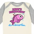 thumbnail image 4 of Inktastic Daddy's Fishing Buddy (pink) Boys or Girls Long Sleeve Baby Bodysuit, 4 of 5
