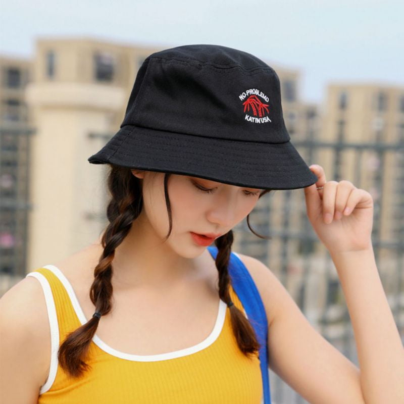 5Colors Unisex Bucket Hats Cartoon 