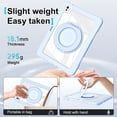 thumbnail image 2 of XYX Shockproof Tablet Case for iPad Pro 11 inch 2024 5th Gen(M4) with 360 Rotating Stand, Slim Lightweight with Pencil Holder, Blue, 2 of 5