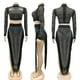 thumbnail image 5 of Vestido PORRCEY Sexy Hot Drilling Craft de 2 piezas para mujer, 5 of 6