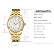 CHENXI Top Men Watch Luxury Brand Stainless Steel Waterproof Quartz Wristwatch Mens Watches Fashion Golden Business Male Clock
