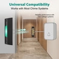 thumbnail image 7 of NOGIS 2 Pack Lighted Doorbell Button, Universal Garage Door Switch Wired Wall Mounted Doorbell Push Button (Black Button, Green Light), 7 of 7
