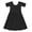 Black1667, variant on MEZZALL Kids Fashion Solid Color Dresses Round Neck Short Sleeve Casual Comfortable Pocket Dress Breathable Toddler Wear
