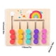thumbnail image 3 of Juguetes de aprendizaje Montessori Slide Color and Shape Matching Preschool Logic Game para niños pequeños (5 colores), 3 of 3