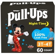 Pull-Ups Boys Night-Time Potty Training Pants, 3T-4T (32-40 lbs), 60 Count (Select for More)