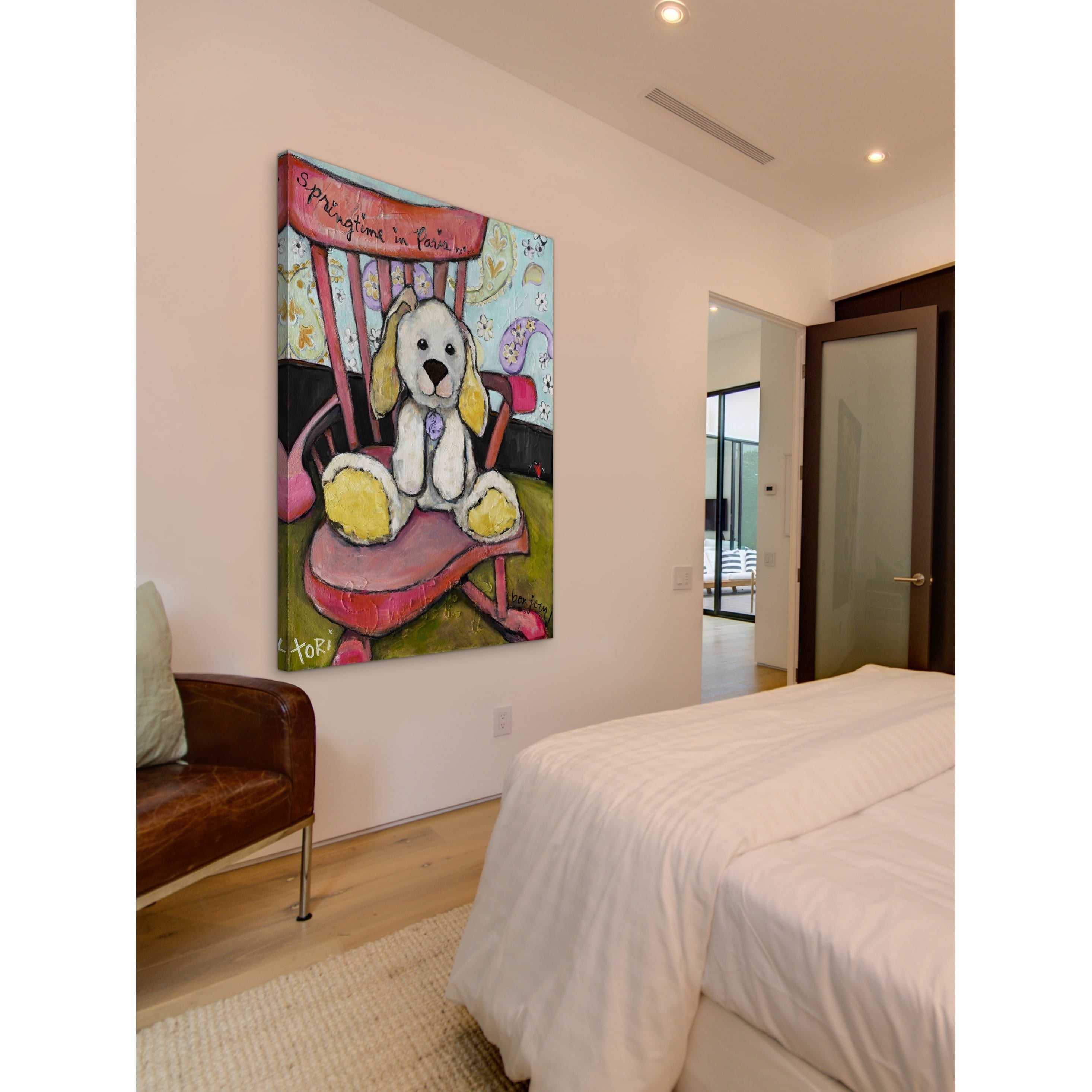 Marmont Hill "Springtime in Paris" by Tori Campisi Painting Print on Canvas