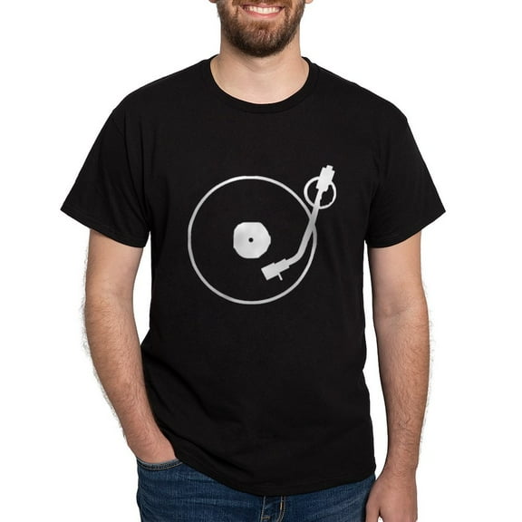 CafePress - Turntable Dark T Shirt - Men's Classic Graphic Cotton T-Shirt