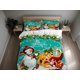 thumbnail image 1 of Muñeco de nieve Feliz Navidad Aguamarina Juego de ropa de cama Regalo de vacaciones Funda nórdica King, 1 of 2