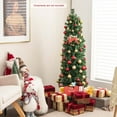 thumbnail image 2 of Costway 5 FT Pre-Lit Artificial Xmas Tree with Colorful Fiber Optics & 361 PVC Branch Tips, 2 of 10