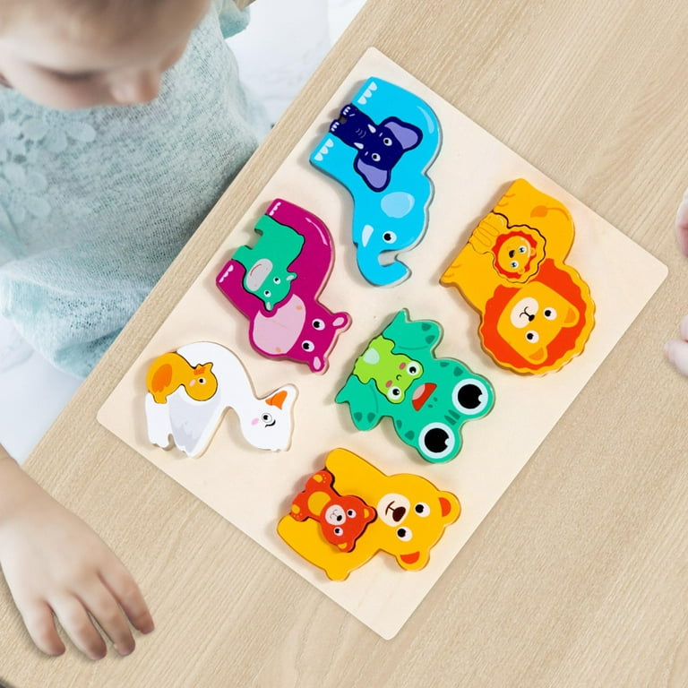 Toddlers Puzzles for Kids Ages 3-5 Montessori Toys for 3 Year Olds,  Toddlers Toys Age 2-4 Gifts for 3 Year Old Boys Girls, Wooden Puzzle for  Toddlers