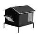 thumbnail image 5 of Caseta de invierno aislada para gatos, caseta elevada para mascotas, caseta impermeable para gatos de exterior sin hielera, 5 of 9