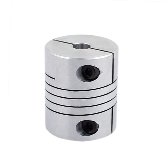 Unique Bargains 6mmx12mm Aluminum Alloy Spline Shaft Flexible Helical Coupling D25L30