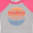 thumbnail image 4 of Inktastic Lake Erie Distressed Retro Sunset Boys or Girls Baby Bodysuit, 4 of 5
