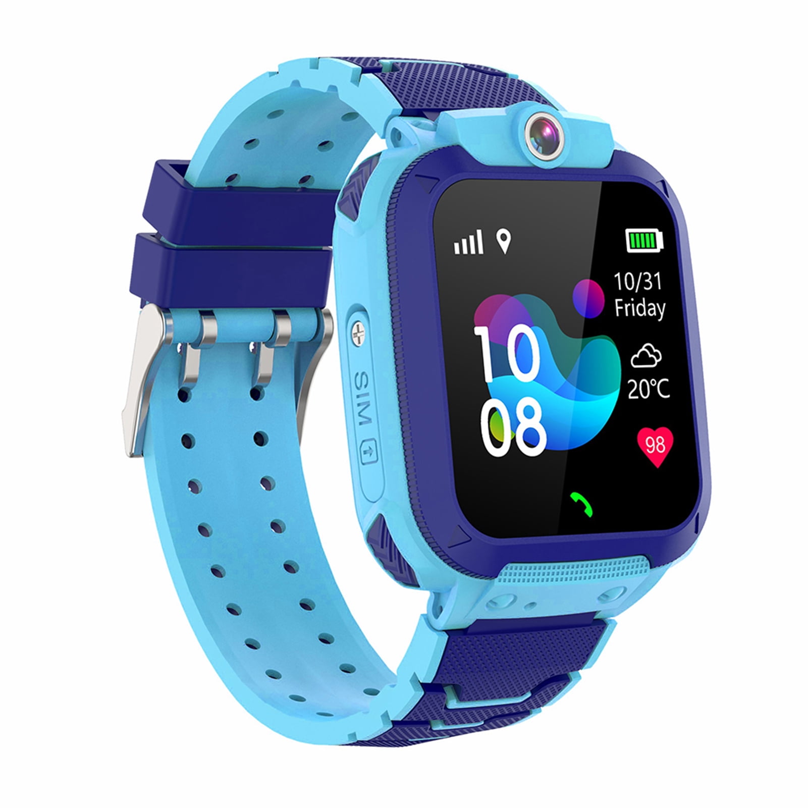 Romacci 1.44 '' Kids Smart Watch LBS Tracker SOS Call Chamada bidirecional  Voice Chat Configuração da zona de segurança IP67 à prova d'água Telefone  infantil Relógio Smartwatch para meninos e meninas