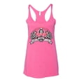 thumbnail image 2 of Wild Bobby Ford Shelby Vintage Checkered Flag Women Tri-Blend Racerback Tank Top, 2 of 6