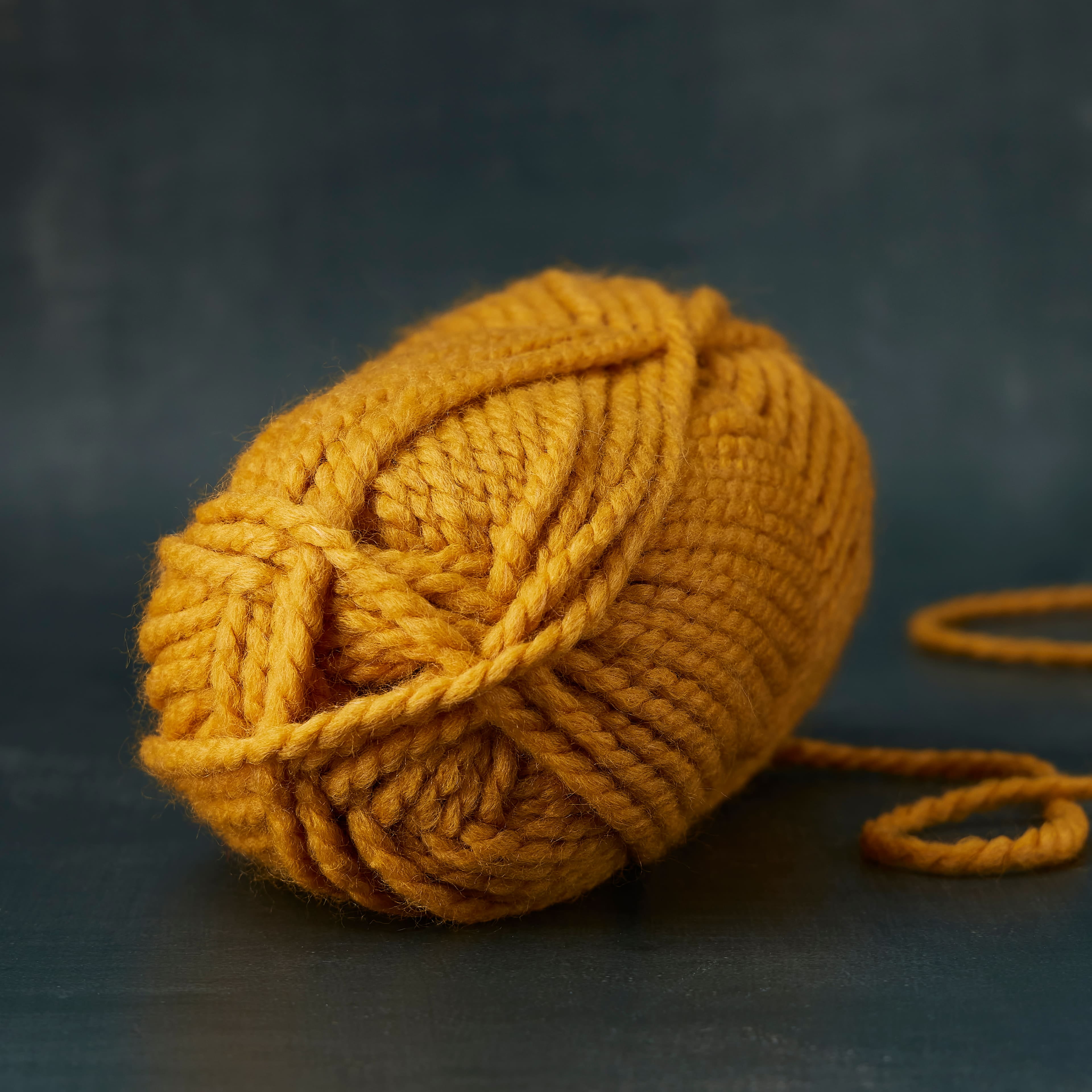 Lion Brand Wool-Ease Thick & Quick Yarn - Solids Yarn for Knitting, Crochet, Weaving, Arts & Crafts - Mustard, Bulk 15 Pack