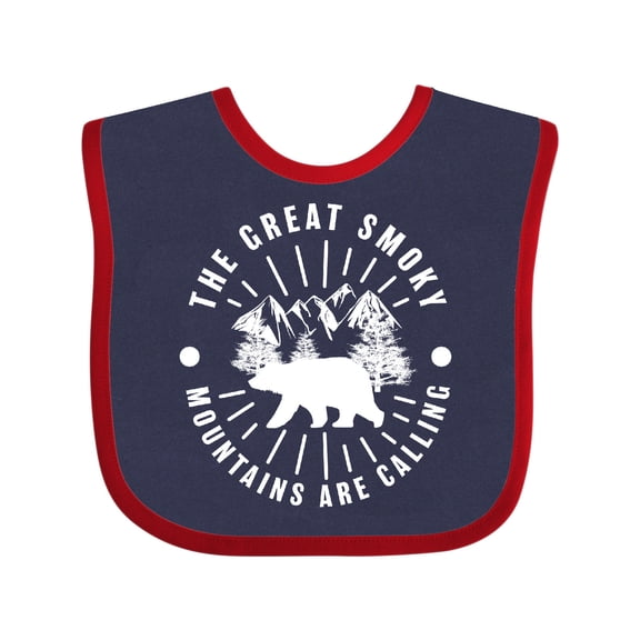 Inktastic The Great Smoky Mountains Are Calling Boys or Girls Baby Bib