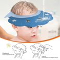 thumbnail image 2 of Baby shower cap Adjustable silicone shower cap, sun hat, 2 of 4