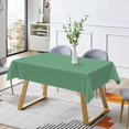 thumbnail image 4 of 84x60 Inch Solid Color Rectangle Tablecloth Morandi Pinaster Green Table Cloth Cover for Indoor Dining Room Table Protector Modern Simple Thick Linen Tablecloths, 4 of 5