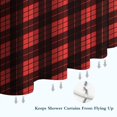 thumbnail image 6 of Red and Black Christmas Plaid Pattern Shower Curtain 36"x72" ,Bathroom Decorative Shower Curtains Set with 12 Hooks,Modern Waterproof Washable Shower Curtain, 6 of 6