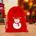 thumbnail image 7 of Nkmbld Christmas Gift Bags Bulk Christmas Flannel Bag Christmas Apples Candy Packaging Bag Drawstring Gift Bag for Wrapping Xmas Party Favors, 7 of 7