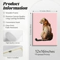 thumbnail image 2 of Pink Cheetah Wall Art Decor Leopard Preppy Trendy Canvas Poster Fashion Aesthetic Room Decor Y2k 8 Ball Prints Coquette Bow Picture Pink Lucky Painting for Dorm Girls Bedroom Unframed, 2 of 6