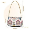 thumbnail image 3 of Boho Floral VintageWomen Small Shoulder Bag Crossbody Tote Hobo Bags Purse Clutch Handbags with Chain Strap for Women, 3 of 7