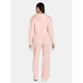 thumbnail image 2 of Liv & Lottie Juniors’ Cropped Hoodie and Wide Leg Pants Fleece Set, 2-Piece, Sizes S-XL, 2 of 4