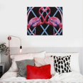 thumbnail image 5 of Orinice Flamingos Fine Art Aesthetic Poster & Print Wall Painting for Home Decor - Living Room, Bedroom, Office, Kitchen, Bathroom, Farmhouse, Classroom - Canvas Print 16x12in, 5 of 6